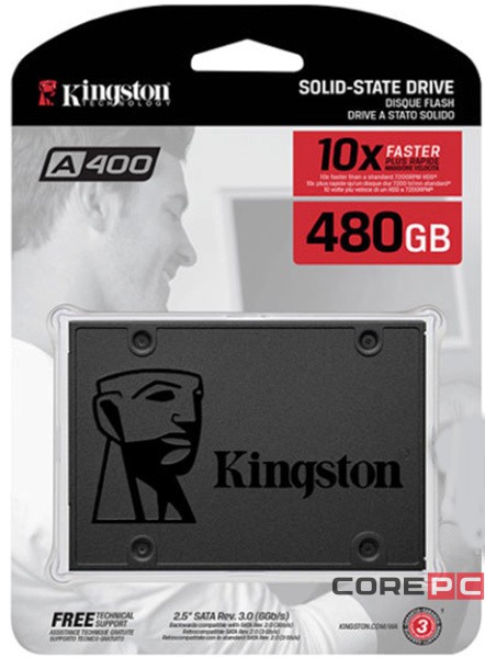 Твердотельный накопитель Kingston 480 Gb SA400S37/480G