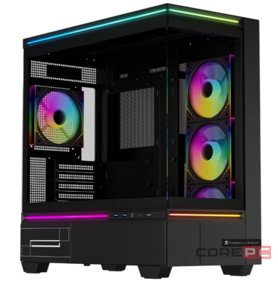 Компьютерный корпус Thermalright M10 FAN4-M TG ARGB Black (TRTLM10BF4M)