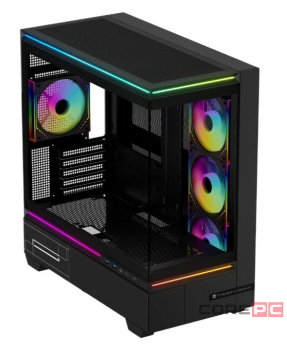 Компьютерный корпус Thermalright M10 FAN4-M TG ARGB Black (TRTLM10BF4M)