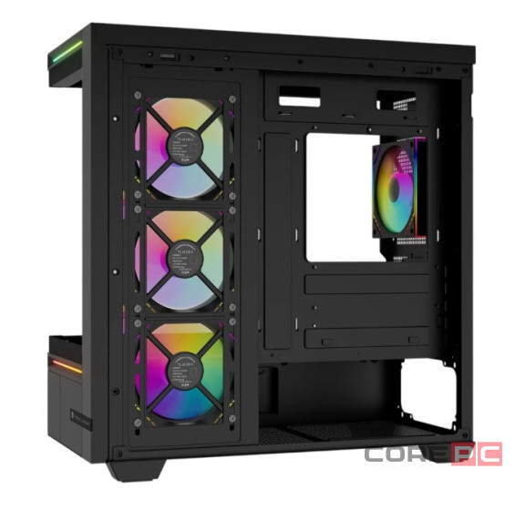 Компьютерный корпус Thermalright M10 FAN4-M TG ARGB Black (TRTLM10BF4M)