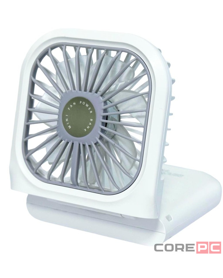 Вентилятор портативный + powerbank 3000mAh Xiaomi F20 белый