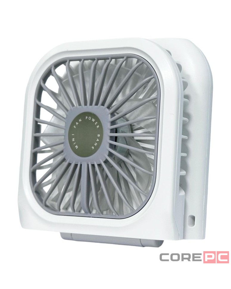 Вентилятор портативный + powerbank 3000mAh Xiaomi F20 белый