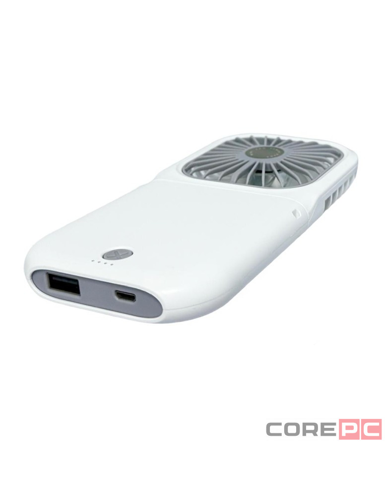 Вентилятор портативный + powerbank 3000mAh Xiaomi F20 белый