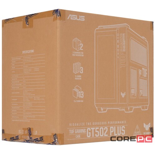 Компьютерный корпус ASUS TUF GAMING GT502 PLUS TG ARGB White (90DC0093-B19000)