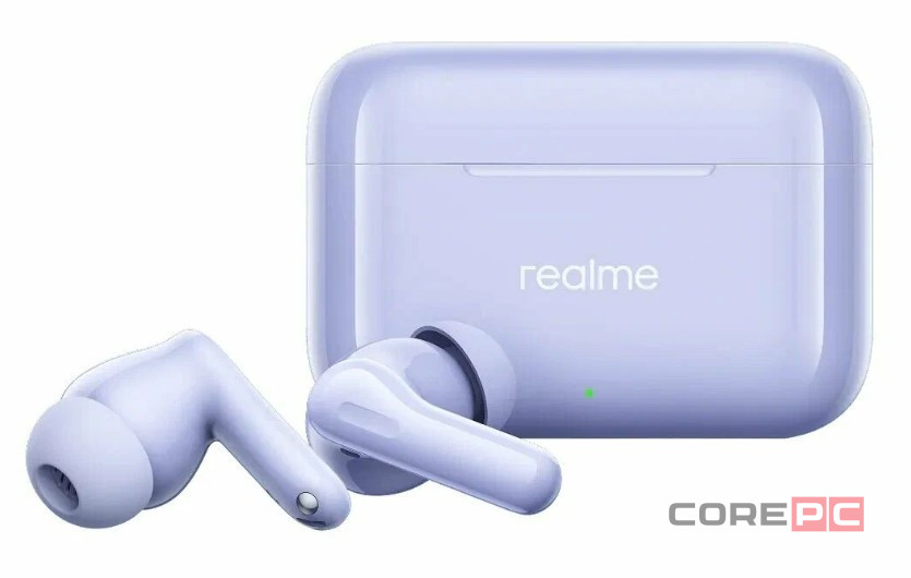 Беспроводные наушники TWS Realme Buds T200 RMA2410 фиолетовые