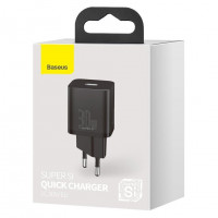 Сетевое зар. устр. Baseus Super Si Quick Charger 1C 30W EU CCSUP-J01 черное