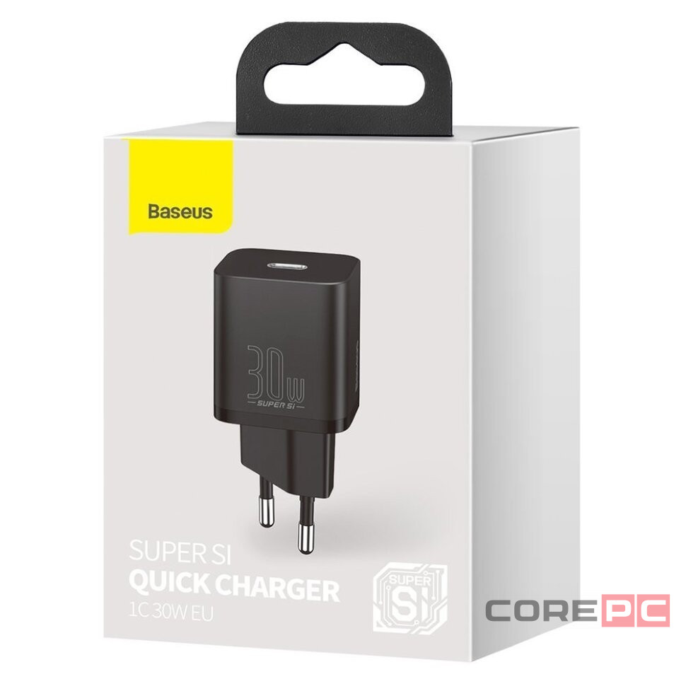 Сетевое зар. устр. Baseus Super Si Quick Charger 1C 30W EU CCSUP-J01 черное