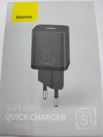 Сетевое зар. устр. Baseus Super Si Quick Charger 1C 30W EU CCSUP-J01 черное