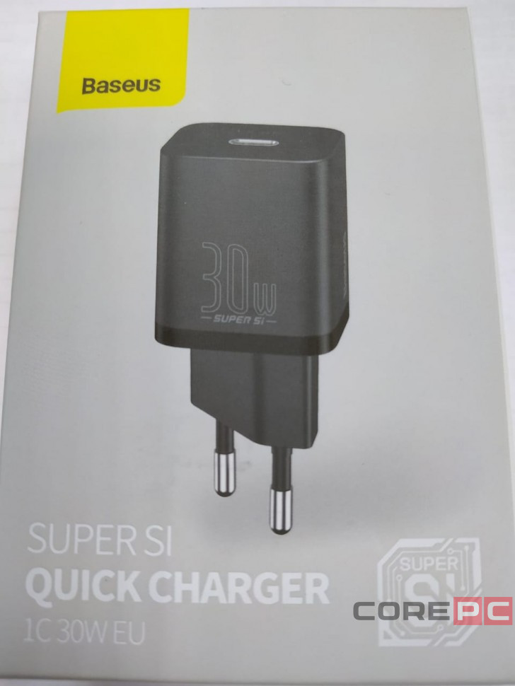 Сетевое зар. устр. Baseus Super Si Quick Charger 1C 30W EU CCSUP-J01 черное