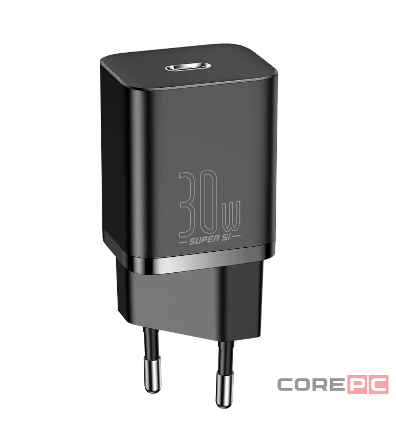 Сетевое зар. устр. Baseus Super Si Quick Charger 1C 30W EU CCSUP-J01 черное