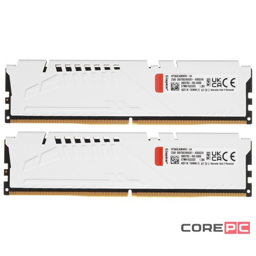 Оперативная память 64 Gb 6000 MHz Kingston FURY Beast White (KF560C40BWK2-64)