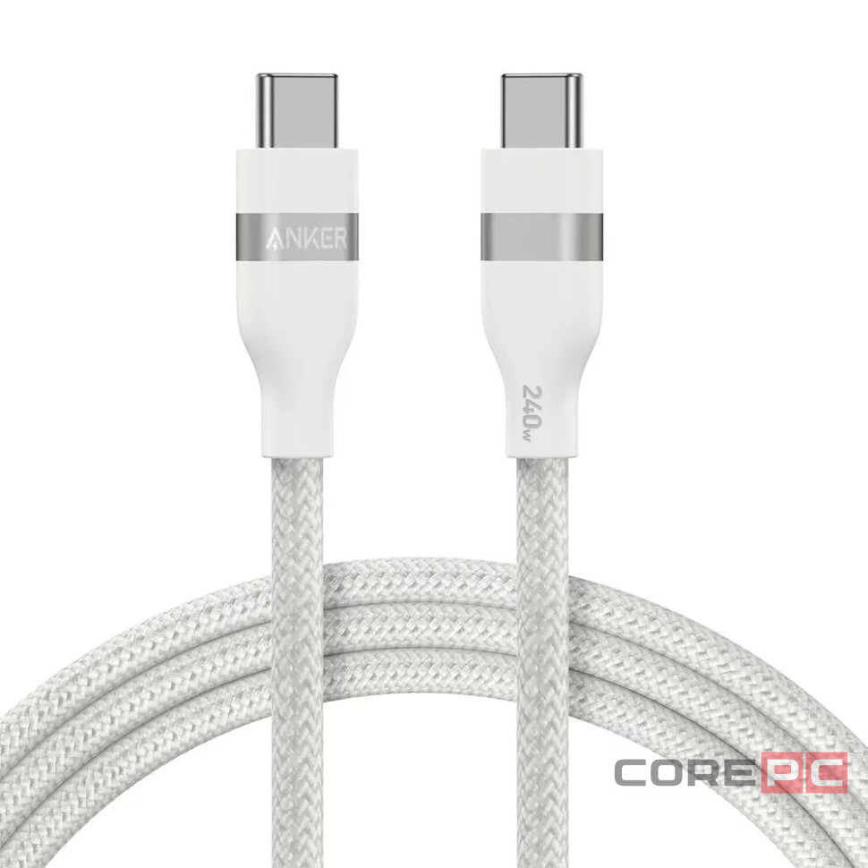 Usb Кабель-зарядка Type-C на Type-C Anker  (A82E2621) 240W 0.9м белый