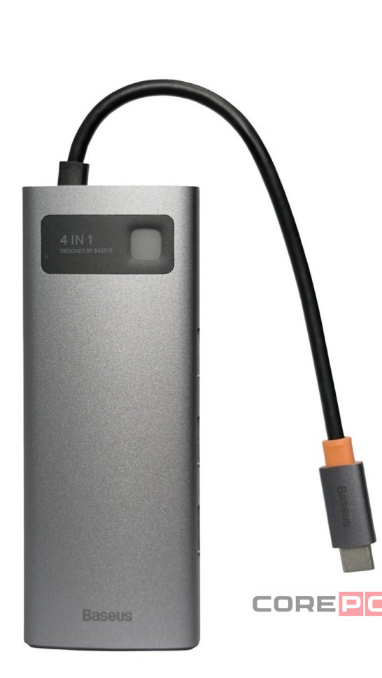 USB-C хаб Baseus Metal Gleam Series 4-in-1 Multifunctional Type-C HUB Docking Station WKWG070013