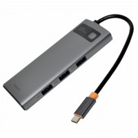 USB-C хаб Baseus Metal Gleam Series 4-in-1 Multifunctional Type-C HUB Docking Station WKWG070013