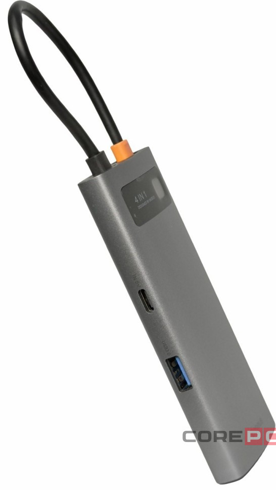 USB-C хаб Baseus Metal Gleam Series 4-in-1 Multifunctional Type-C HUB Docking Station WKWG070013