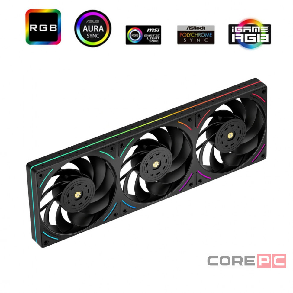Комплект вентиляторов для корпуса Thermalright TL-UB36R Reverse ARGB Black (TRTLUB36R)