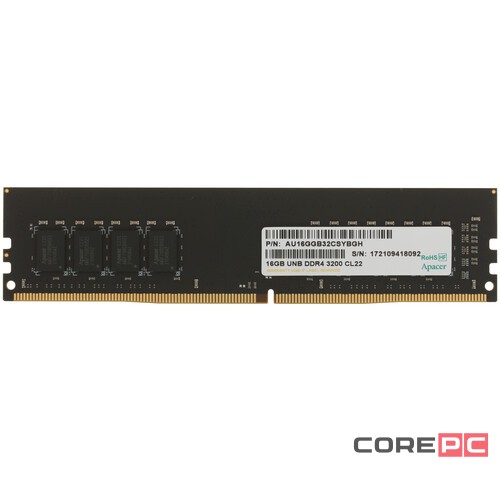 Оперативная память 16 Gb 3200 MHz Apacer (EL.16G21.GSH)