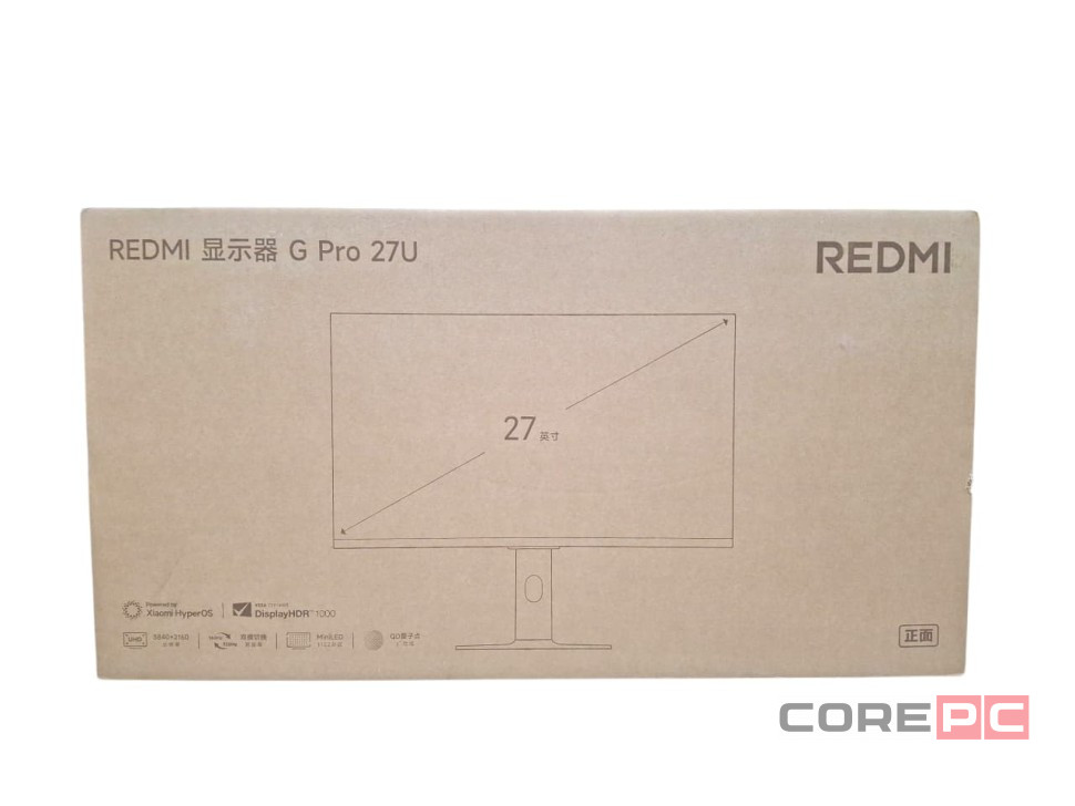 Монитор Xiaomi Redmi 27" G Pro 27U 160Hz/4K/3840x2160 (P27UDA-RGP) черный