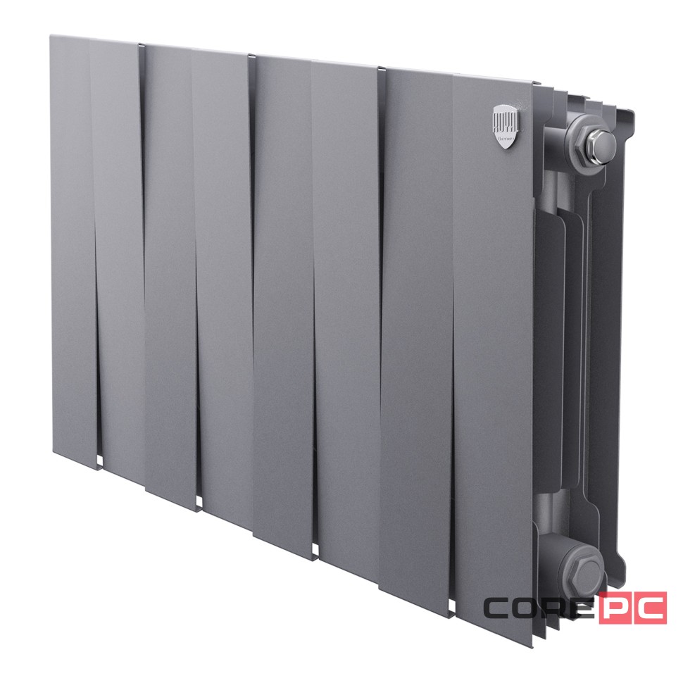 Радиатор биметаллический Royal Thermo PianoForte 300 Серебристый - 8 секц.