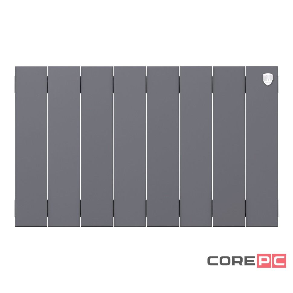 Радиатор биметаллический Royal Thermo PianoForte 300 Серебристый - 8 секц.