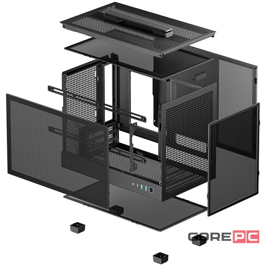 Компьютерный корпус Deepcool CH160 MESH Black (R-CH160-BKNMI0-G-1)