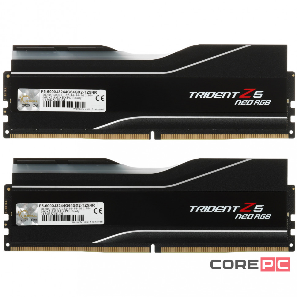 Оперативная память 128 Gb 6000 MHz G.Skill TRIDENT Z5 Neo RGB Black (F5-6000J3244G64GX2-TZ5NR)