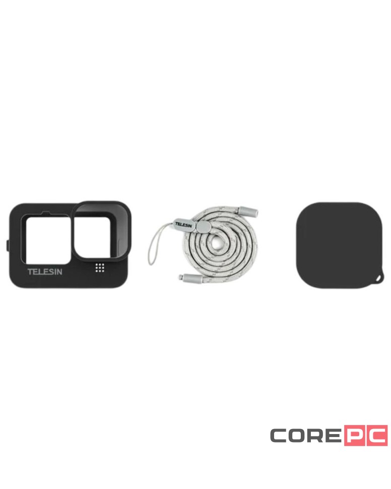 Защитный силиконовый чехол Telesin с заглушкой для объектива для GoPro Hero 12/11/10/9