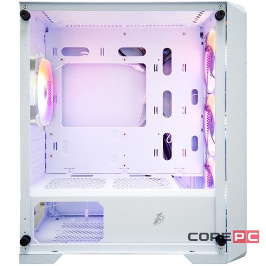Компьютерный корпус 1STPLAYER TRILOBITE T5 TG White (T5-WH-4F1-W)