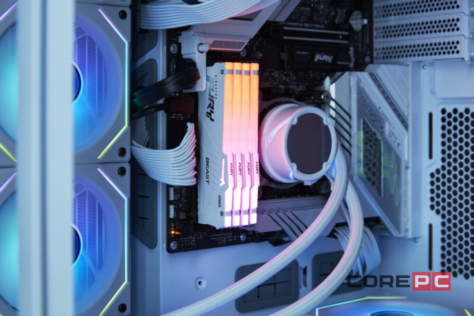 Оперативная память 32 Gb 5600 MHz Kingston FURY Beast RGB White (KF556C40BWAK2-32)