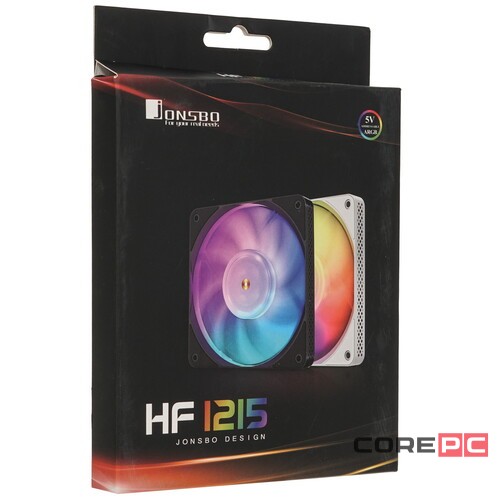 Вентилятор для корпуса JONSBO HF1215 Black ARGB PWM
