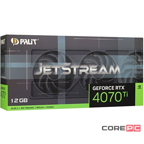 Видеокарта Palit (NED407T019K9-1043J) GeForce RTX 4070 Ti 12GB JETSTREAM