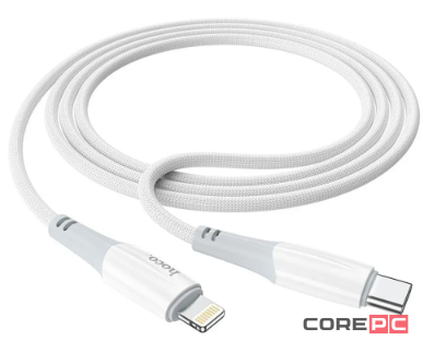 Кабель Hoco X70 Ferry Type-C/Lightning 100см нейлон (белый)