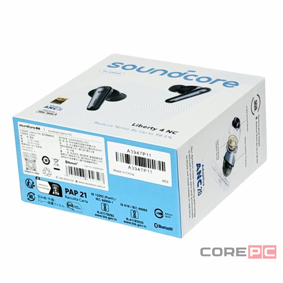 Беспроводные наушники TWS Anker Soundcore Liberty 4 NC черные