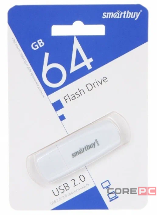 USB флеш накопитель Smartbuy 64GB Scout (SB064GB2SCW) белый