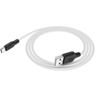 Usb Кабель-зарядка Type-C Hoco X21 Plus 3A 2м мягкий силиконовый белый