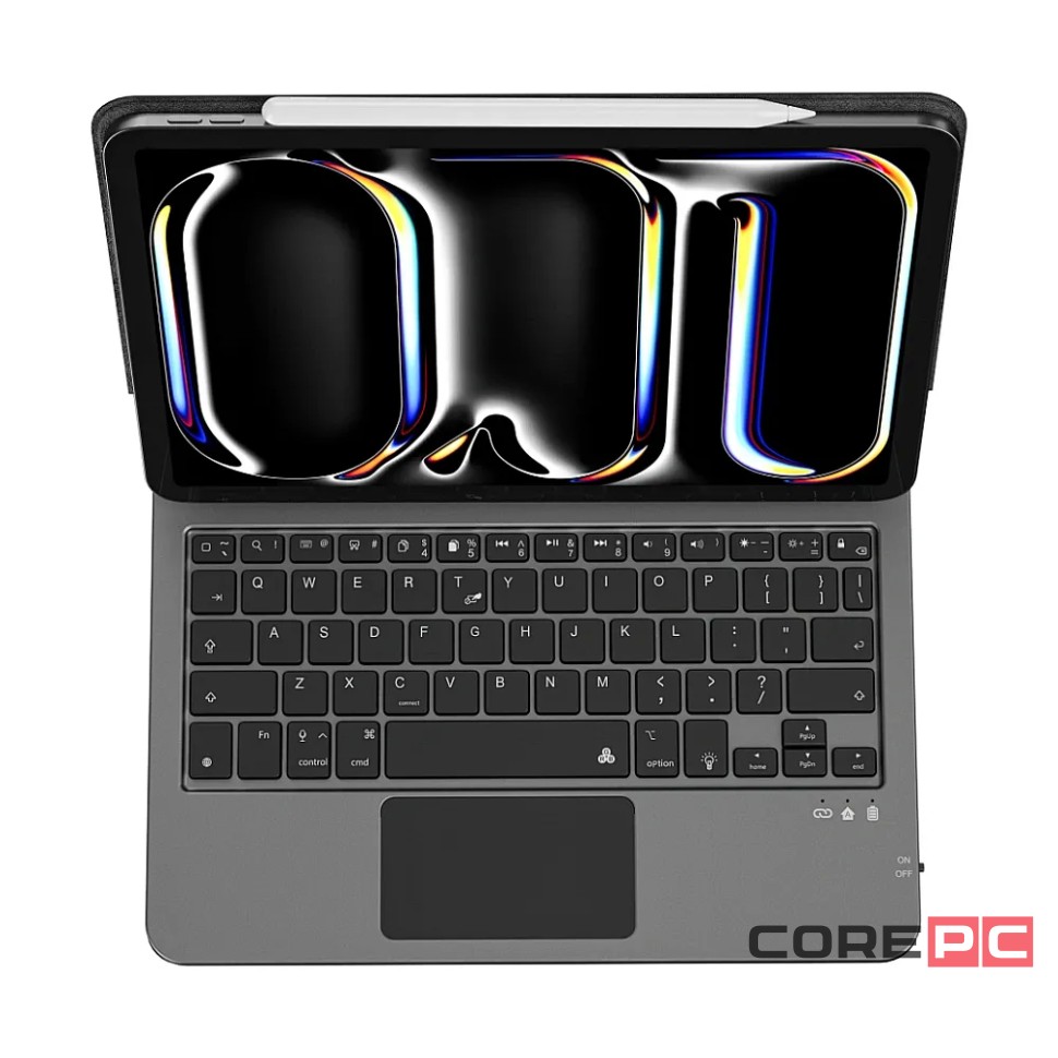 Чехол-клавиатура WIWU Magic Keyboard для Apple iPad 10.9/ iPad Air 11 (2024) русская раскладка (MK004) (черный)