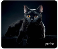 Perfeo Коврик для компьютерной мыши Cat, Рис.21 (180*220*2 мм), ткань+резиновое основание