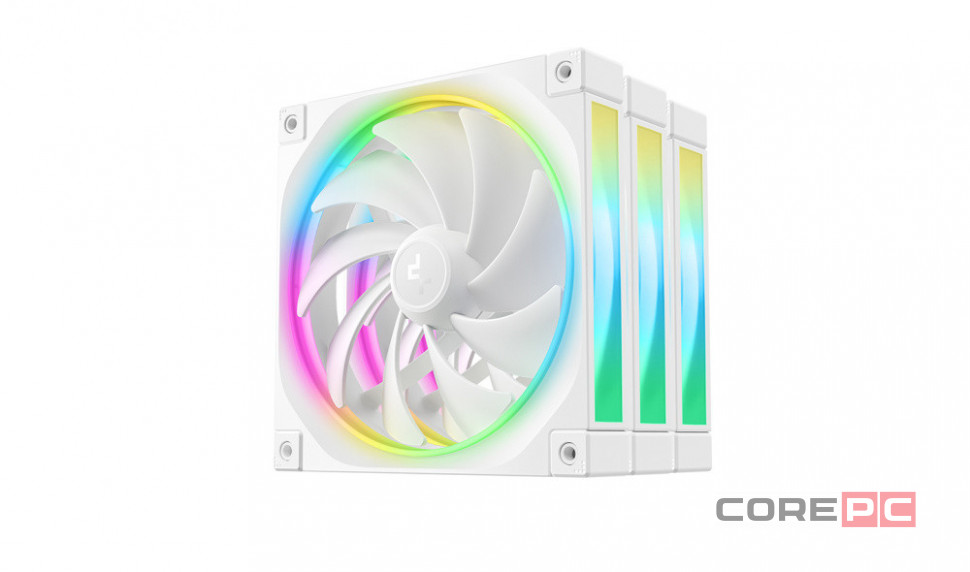 Комплект вентиляторов для корпуса Deepcool ARGB White (FL14 WH-3 IN 1)