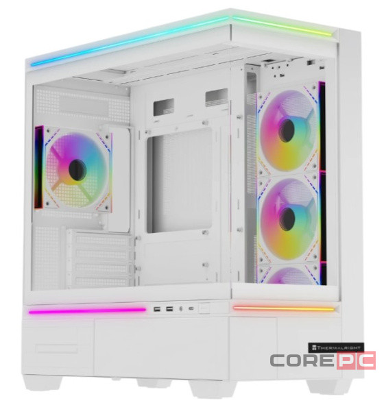 Компьютерный корпус Thermalright M10 FAN4-M TG ARGB White (TRTLM10WF4M)