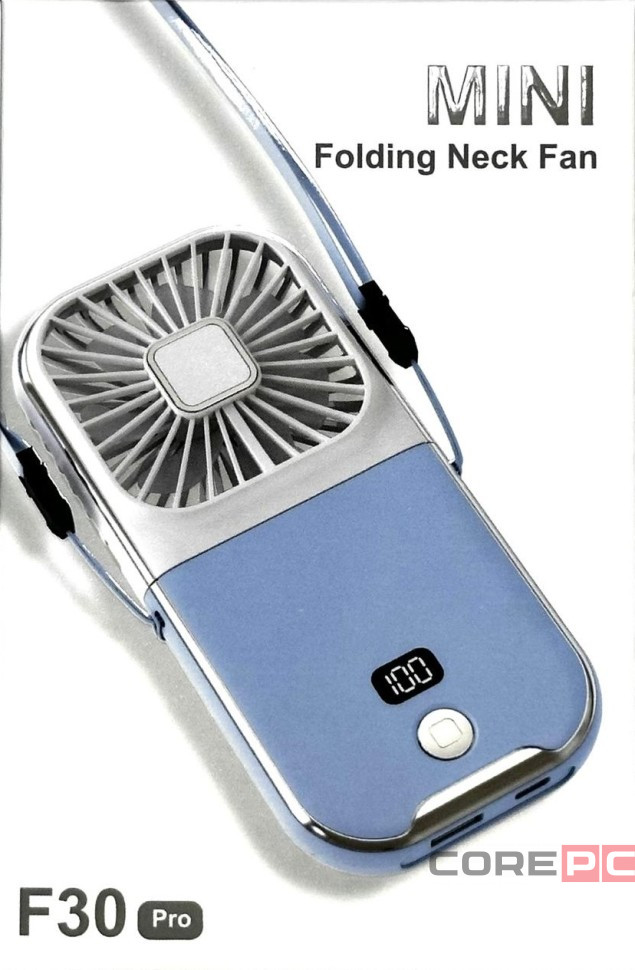 Вентилятор портативный + powerbank 3000mAh Xiaomi F30 Pro белый