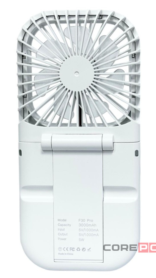 Вентилятор портативный + powerbank 3000mAh Xiaomi F30 Pro белый
