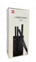 Ножи Xiaomi Mijia HUOHOU кухонный из нержавеющей стали (5 предметов+органайзер) черные