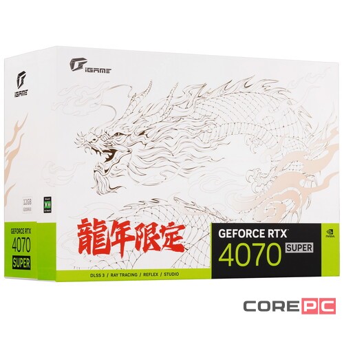 Видеокарта Colorful (RTX 4070 SUPER Loong Edition OC 12GB-V) GeForce RTX 4070 SUPER 12GB iGame Loong Edition OC-V 12GB