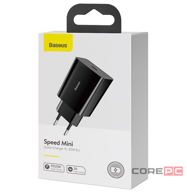 Сетевое зар. устр. Baseus Speed Mini 1C 3A 20W CCFS-SN01 черное