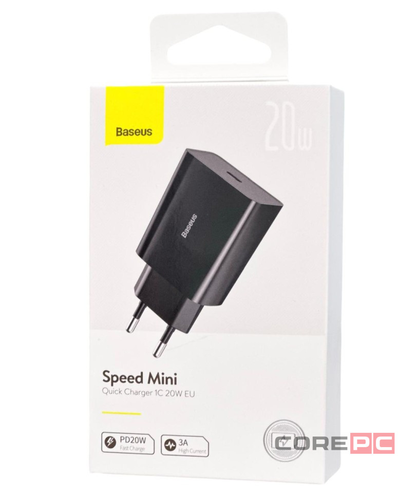 Сетевое зар. устр. Baseus Speed Mini 1C 3A 20W CCFS-SN01 черное