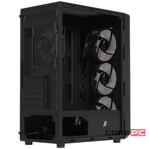 Компьютерный корпус 1STPLAYER FD3-M LED Black (FD3-M-BK-4F1)