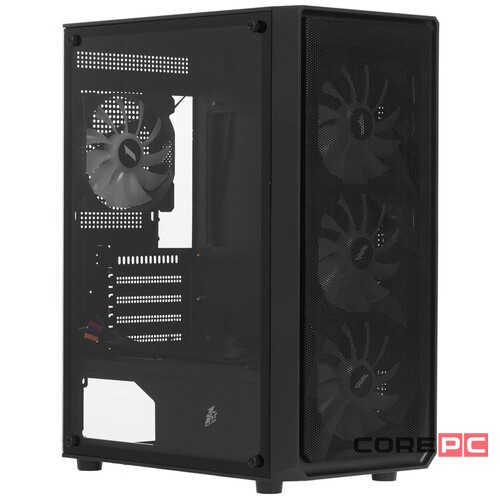 Компьютерный корпус 1STPLAYER FD3-M LED Black (FD3-M-BK-4F1)