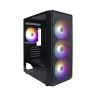 Компьютерный корпус 1STPLAYER FD3-M LED Black (FD3-M-BK-4F1)