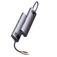 USB-C хаб Baseus StarJoy 8-Port Type-C HUB WKWG080113 серый