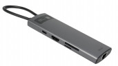 USB-C хаб Baseus StarJoy 8-Port Type-C HUB WKWG080113 серый